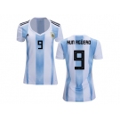 Women Argentina #9 Kun Aguero Home Soccer Country Jersey