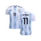 Argentina #11 Di Maria Home Kid Soccer Country Jersey