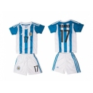 Argentina #17 Otamendi Home Kid Soccer Country Jersey1