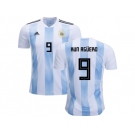Argentina #9 Kun Aguero Home Kid Soccer Country Jersey