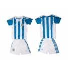 Argentina Blank Home Kid Soccer Country Jersey1