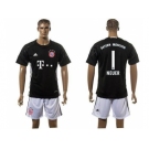 Bayern Munchen #1 Neuer Goalkeeper Black Soccer Club Jersey