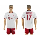 Bayern Munchen #17 Boateng White Soccer Club Jersey