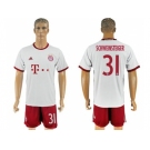 Bayern Munchen #31 Schweinsteiger White Soccer Club Jersey