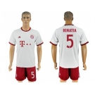 Bayern Munchen #5 Benatia White Soccer Club Jersey