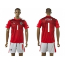 Austria #1 Ozcan Red Home Soccer Country Jersey