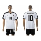 Austria #10 Junuzovic White Away Soccer Country Jersey