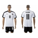 Austria #11 Harnik White Away Soccer Country Jersey