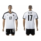 Austria #17 Klein White Away Soccer Country Jersey