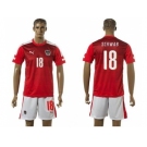 Austria #18 Schwab Red Home Soccer Country Jersey