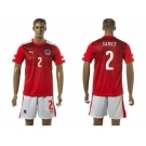 Austria #2 Garics Red Home Soccer Country Jersey