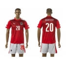 Austria #20 Sabitzer Red Home Soccer Country Jersey