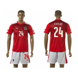 Austria #24 Kavlak Red Home Soccer Country Jersey