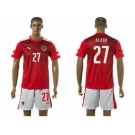 Austria #27 Alaba Red Home Soccer Country Jersey