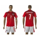 Austria #7 Arnautovic Red Home Soccer Country Jersey