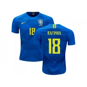 Brazil #18 Rafinha Away Soccer Country Jersey