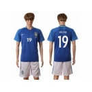 Brazil #19 Willian Away Soccer Country Jersey1
