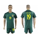 Brazil #19 Willian Away Soccer Country Jersey