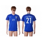 Brazil #21 Coutinho Away Soccer Country Jersey