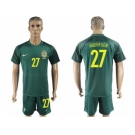 Brazil #27 Anderson Away Soccer Country Jersey