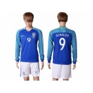 Brazil #9 Ronaldo Away Long Sleeves Soccer Country Jersey
