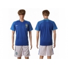 Brazil Blank Away Soccer Country Jersey2