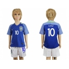 Brazil #10 Kaka Away Kid Soccer Country Jersey1