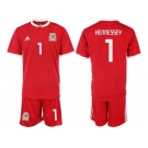 Wales #1 Hennessey Red Home Soccer Club Jersey