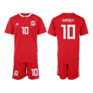 Wales #10 Ramsey Red Home Soccer Club Jersey