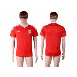 Wales Blank Red Home Soccer Country Jersey