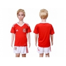 Wales Blank Home Kid Soccer Country Jersey