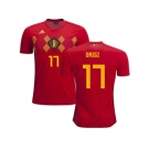 Belgium #17 Origi Red Soccer Country Jersey