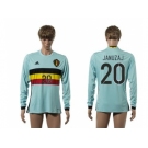 Belgium #20 Januzaj Away Long Sleeves Soccer Country Jersey
