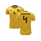 Belgium #4 Dendoncker Away Soccer Country Jersey