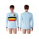 Belgium Blank Away Long Sleeves Soccer Country Jersey