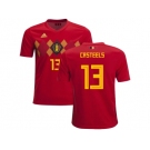 Belgium #13 Casteels Home Kid Soccer Country Jersey