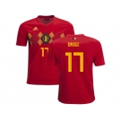 Belgium #17 Origi Home Kid Soccer Country Jersey