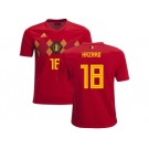 Belgium #18 Hazard Home Kid Soccer Country Jersey
