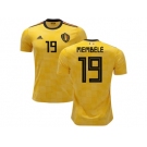 Belgium #19 Membele Away Kid Soccer Country Jersey