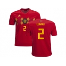 Belgium #2 Lukaku Home Kid Soccer Country Jersey