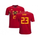 Belgium #23 Ciman Home Kid Soccer Country Jersey
