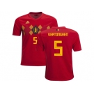 Belgium #5 Vertonghen Home Kid Soccer Country Jersey