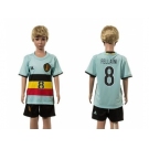 Belgium #8 Fellaini Away Kid Soccer Country Jersey