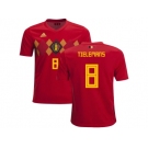 Belgium #8 Tielemans Home Kid Soccer Country Jersey