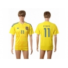 Ukraine #11 Rebrov Home Soccer Country Jersey