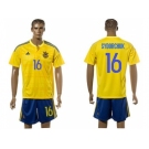 Ukraine #16 Sydorchuk Home Soccer Country Jersey