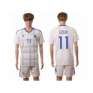Bosnia Herzegovina #11 Dzeko Away Soccer Country Jersey