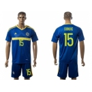 Bosnia Herzegovina #15 Sunjic Home Soccer Country Jersey