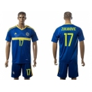 Bosnia Herzegovina #17 Zukanovic Home Soccer Country Jersey