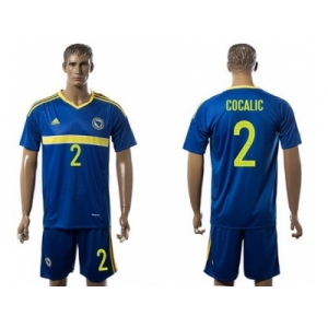 Bosnia Herzegovina #2 Cocalic Home Soccer Country Jersey